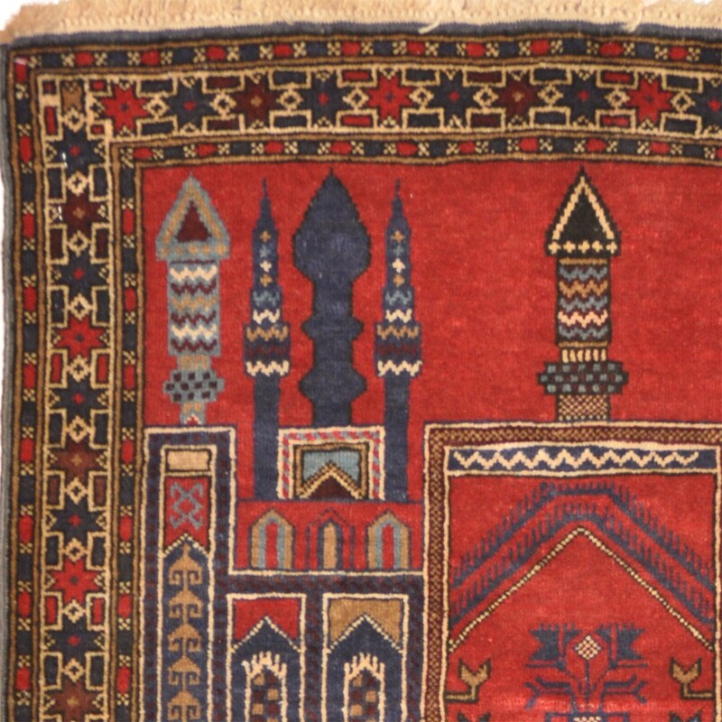 Handmade One-Of-A-Kind Tribal Balouchi Wool Rug (Afghanistan) - 3' x 4'6