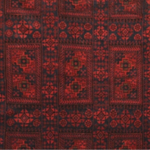 Handmade One-of-a-Kind Vintage Balouchi Wool Rug (Afghanistan) - 6'6 x 9'3