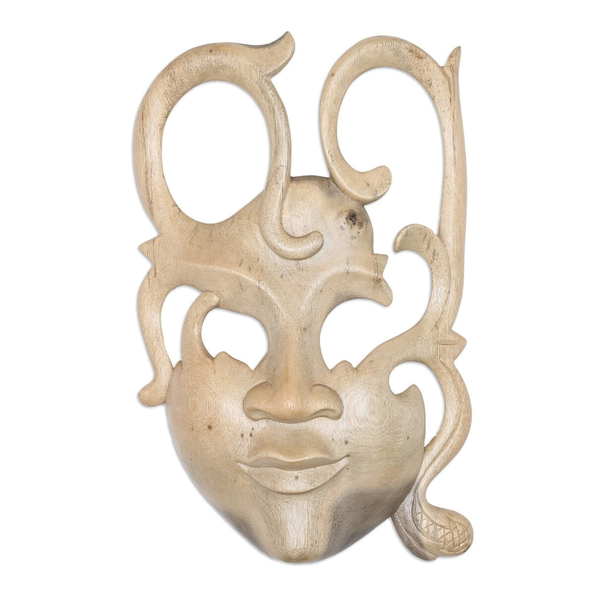 Handmade Optimist Wood mask (Indonesia)