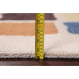 Strick & Bolton Thorpe Color Block Handmade Area Rug