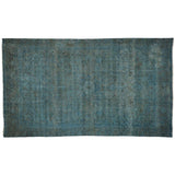 Handmade Overdyed Worn Persian Tabriz Gallery Size Area Rug