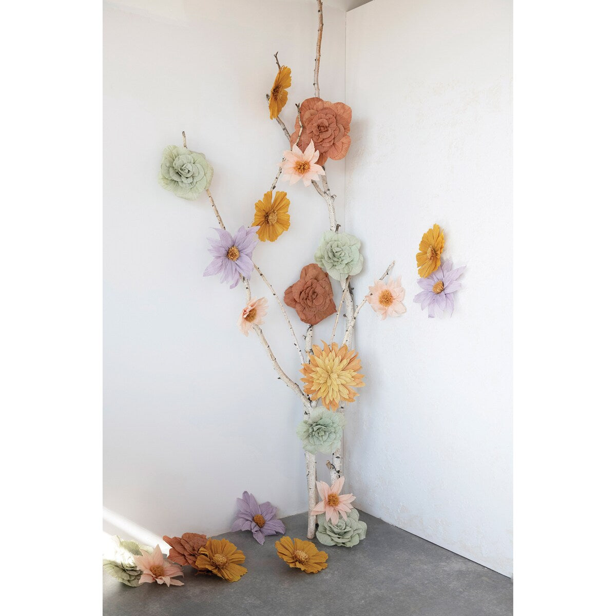 Handmade Paper Camellia Flower Wall Décor