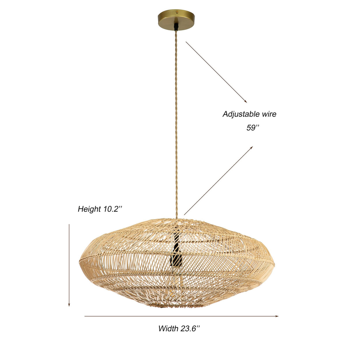 Handmade Rattan Pendant Light