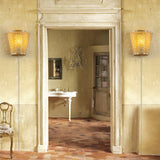 Handmade Rattan Plug-in Wall Sconce with Wire Switch - N/A