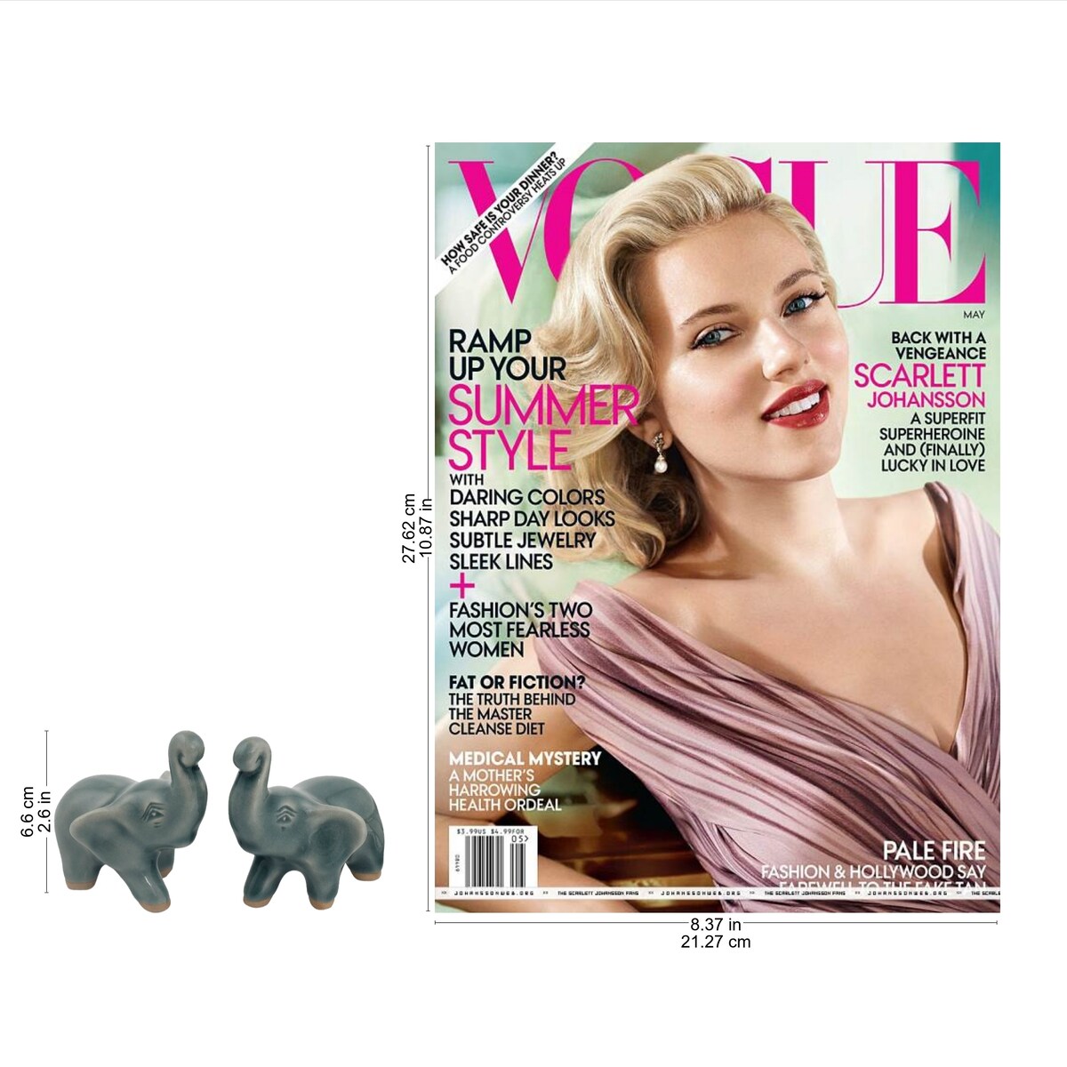 Handmade Set of 2 Celadon Ceramic 'Lucky Blue Elephants' Figurines (Thailand)