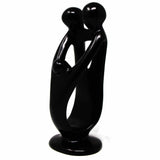 Handmade Soapstone Family Sculpture, Black Finish