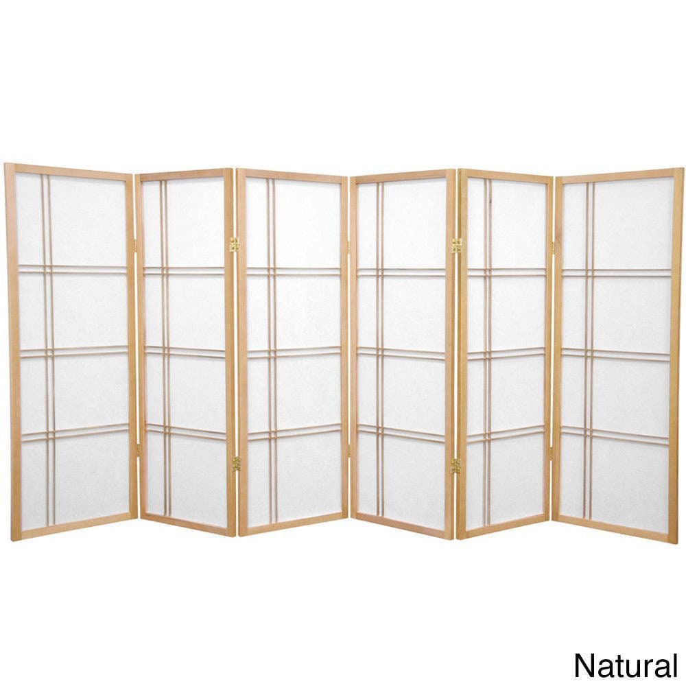 Handmade Spruce Wood 48-inch Double Cross Room Divider (China)