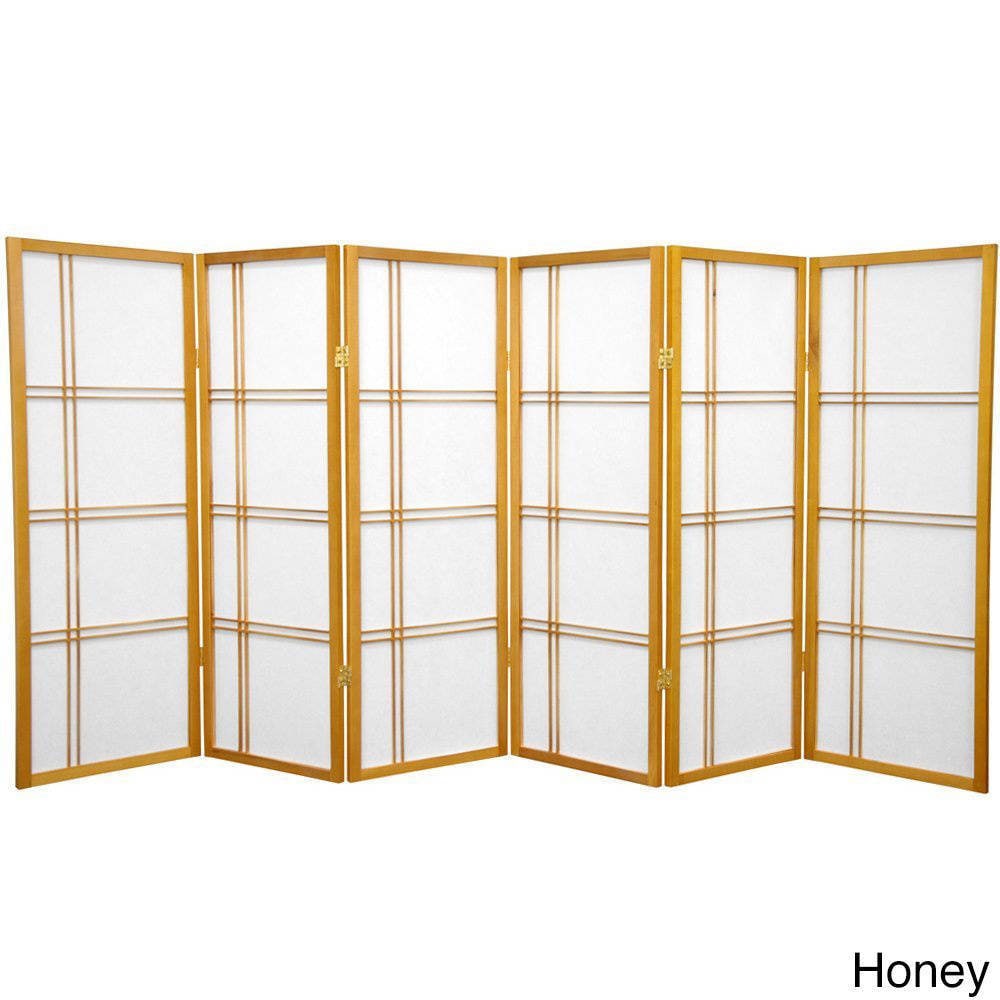 Handmade Spruce Wood 48-inch Double Cross Room Divider (China)