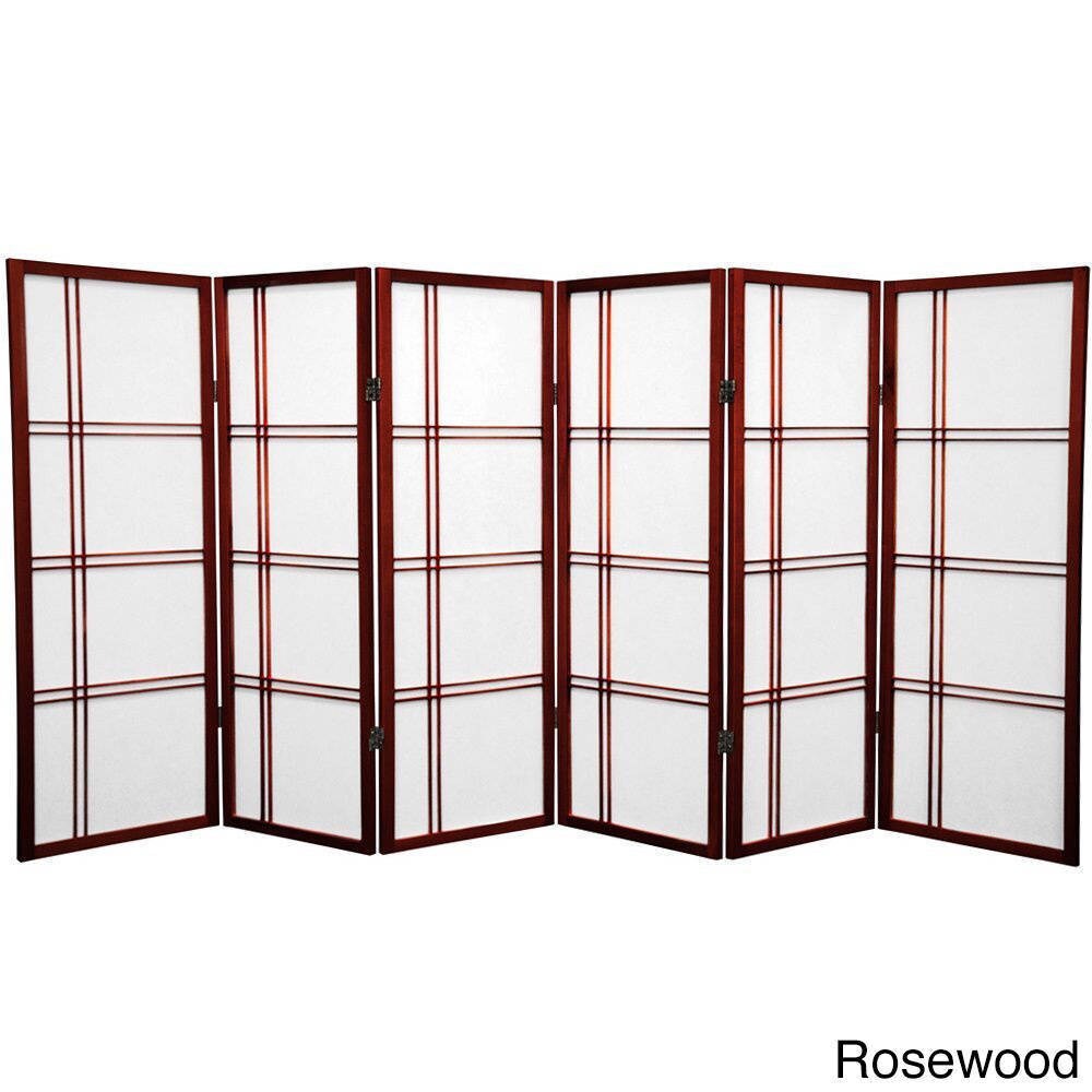 Handmade Spruce Wood 48-inch Double Cross Room Divider (China)