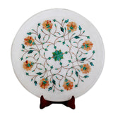 Handmade Summer Fantasy Marble inlay decorative plate (India)