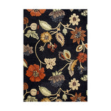 Handmade Textured Black Wool-blend Area Rug - 9' x 12'