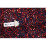 Geometric Wool Handmade Wool Vintage Floral Persian Rug - 13'0" x 3'6" runner