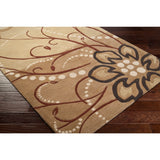 Handmade Windy Transitional Floral Wool Area Rug