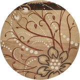 Handmade Windy Transitional Floral Wool Area Rug