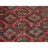 Handmade Wool Red Vintage Oriental Runner Rug