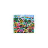 World Of Nature Cotton Multicolor Flowers Birds Sun Applique Wall Hanging
