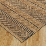 Sevita Handwoven Dashing Gray Geometric Natural Fiber Area Rug