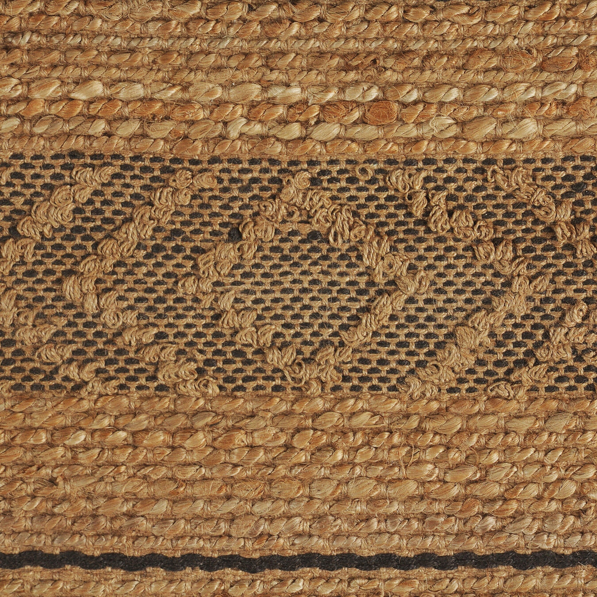 Sevita Handwoven Dashing Gray Geometric Natural Fiber Area Rug