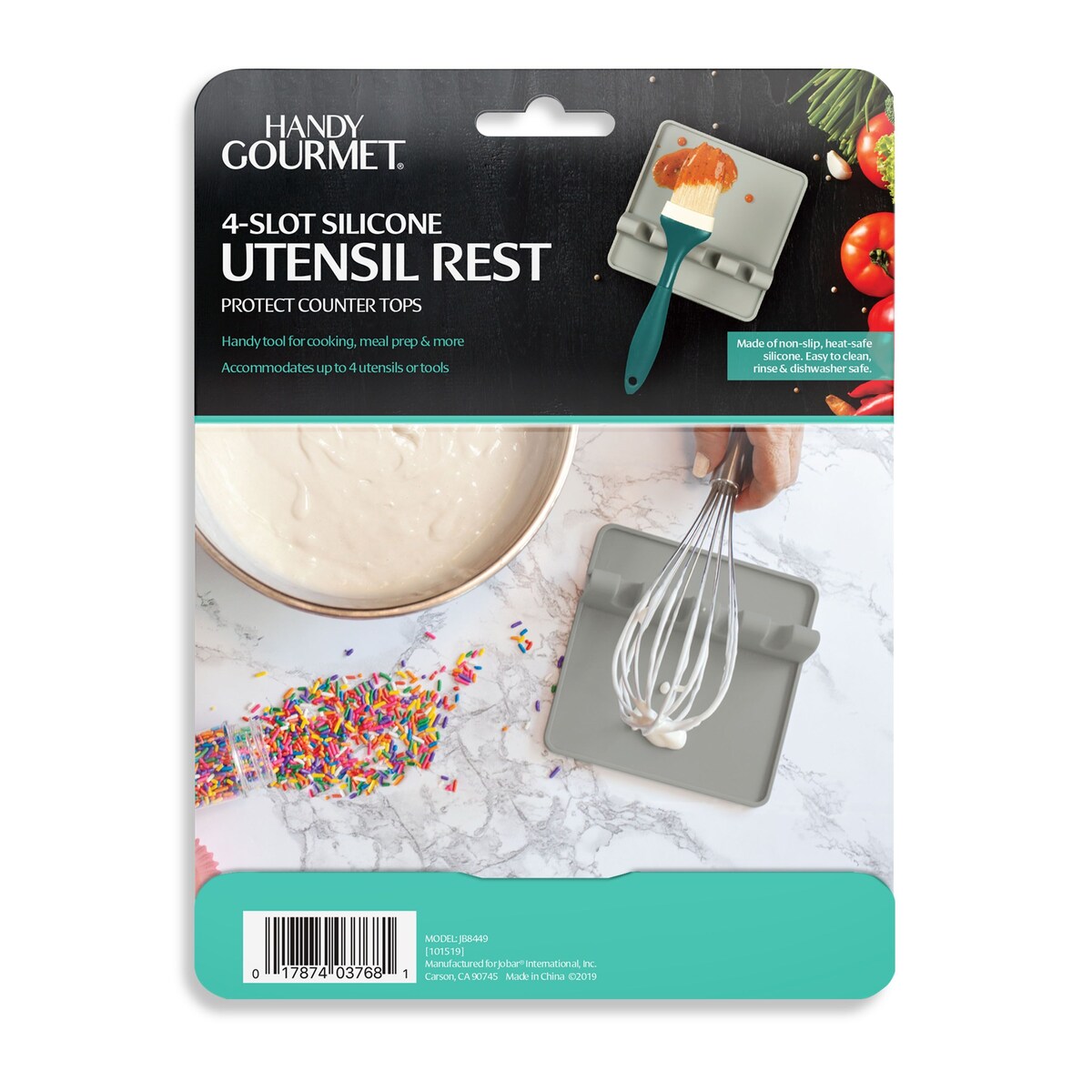 Handy Gourmet 4 Slot Silicone Utensil Rest