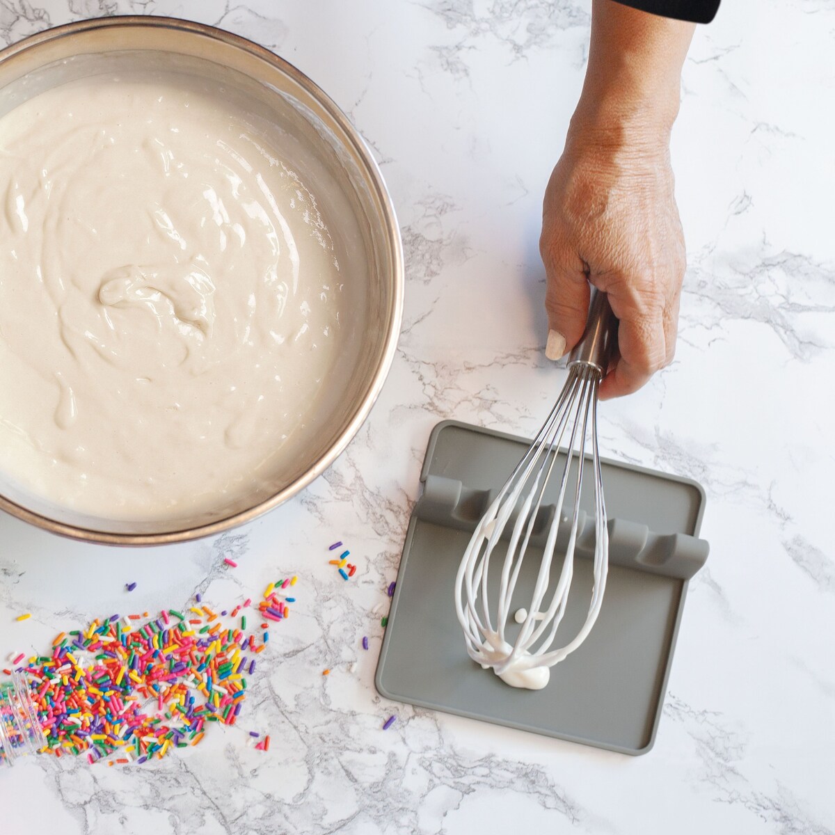 Handy Gourmet 4 Slot Silicone Utensil Rest