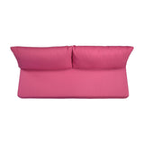 Handy Living Fundamentals Fuchsia Pink Linen Armless Sofa