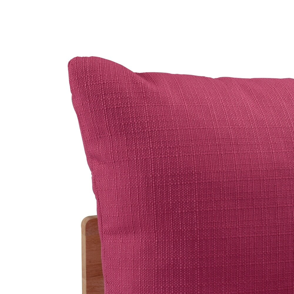 Handy Living Fundamentals Fuchsia Pink Linen Armless Sofa