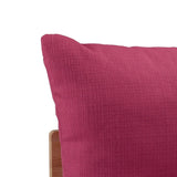 Handy Living Fundamentals Fuchsia Pink Linen Armless Sofa
