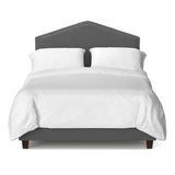 Handy Living Hobart Smoky Grey King-size Upholstered Velvet Bed