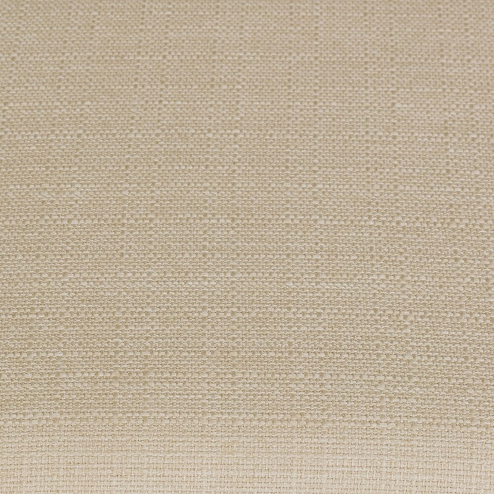 Handy Living Ramah Oatmeal Tan Upholstered White Wood Bench Ottoman