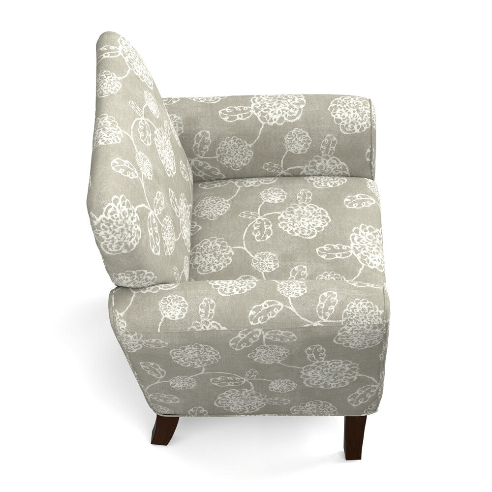 Copper Grove Hannut Taupe Floral Arm Chair