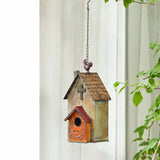 Hanging Birdhouse Colorful Church Birdhouse that Attracts Birds
