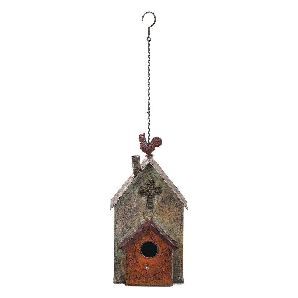 Hanging Birdhouse Colorful Church Birdhouse that Attracts Birds