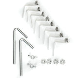 Hanging Hammock Swing Cotton Rope Chair Patio Iron Rack Stand set - BLAK