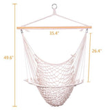 Hanging Rope Air/Sky Chair Swing - Beige