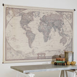 Hanging map "The World" 80"