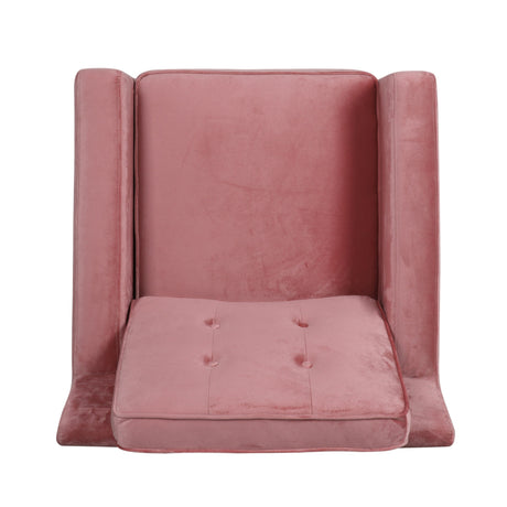 Hanlon Modern Glam Tufted Velvet Club Chair by Christopher Knight Home