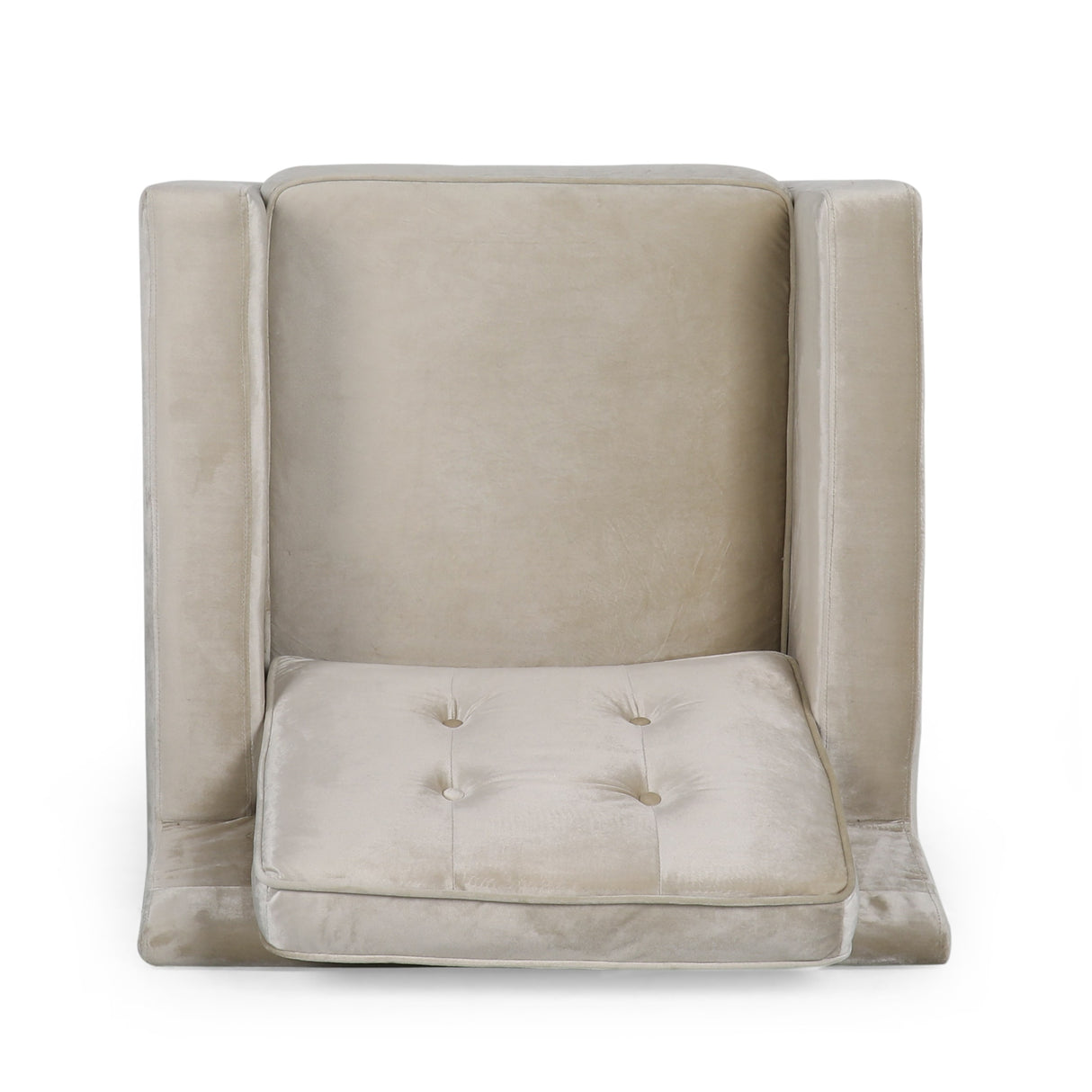 Hanlon Modern Glam Tufted Velvet Club Chair by Christopher Knight Home