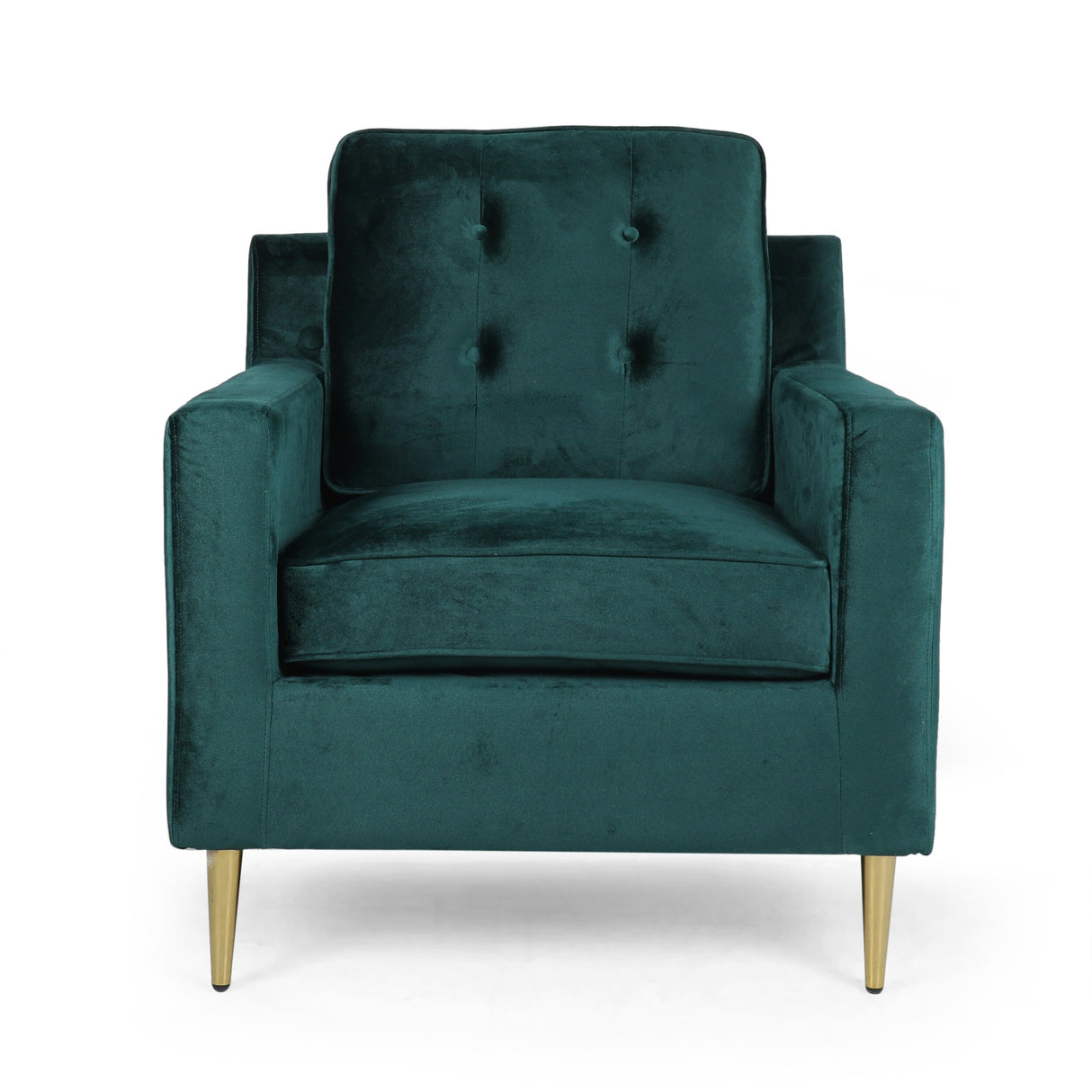 Hanlon Modern Glam Tufted Velvet Club Chair by Christopher Knight Home