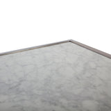 Hans Andersen Home Eimhir Marble and Stainless Steel Coffee Table