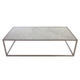 Hans Andersen Home Eimhir Marble and Stainless Steel Coffee Table