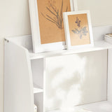 Haotian FWT18-W, Wall-mounted Table Desk with Shelves and Drawers