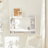 Haotian FWT18-W, Wall-mounted Table Desk with Shelves and Drawers