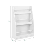 Haotian KMB45-W, Children Bookcase Toy Shelf Storage Display Rack Organizer Holder