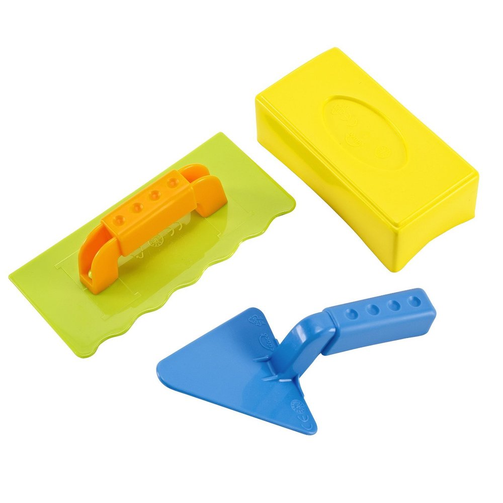 Hape Master Multicolored 3-piece Bricklayer Set