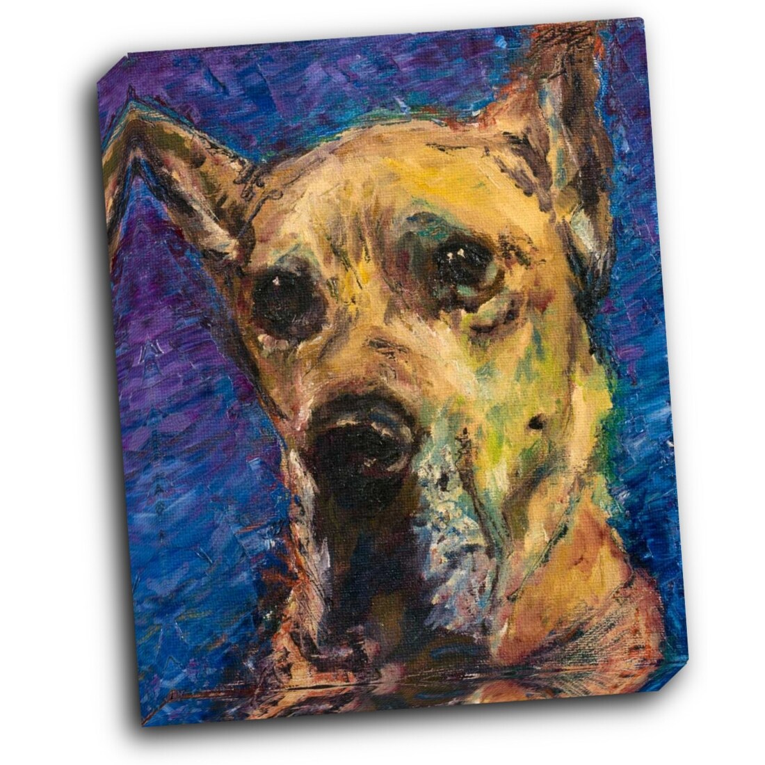 Happy Companion II 16x20 Gallery Wrapped Stretched Canvas