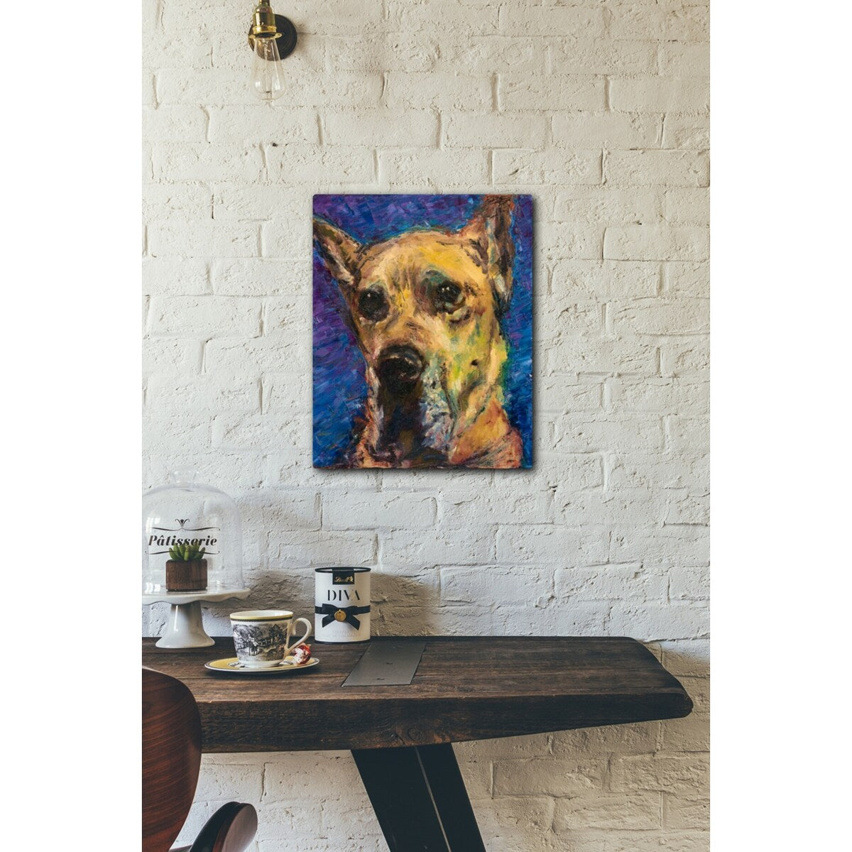 Happy Companion II 16x20 Gallery Wrapped Stretched Canvas