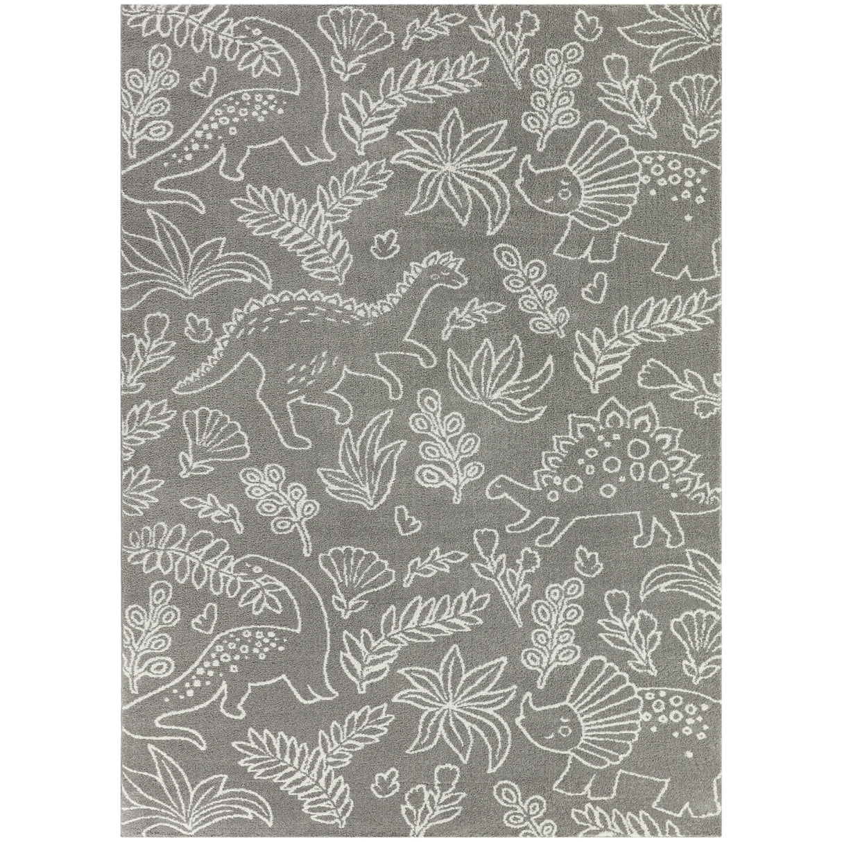 Mod-Tod Happy Dinos Dinosaur Dig Kids Area Rug