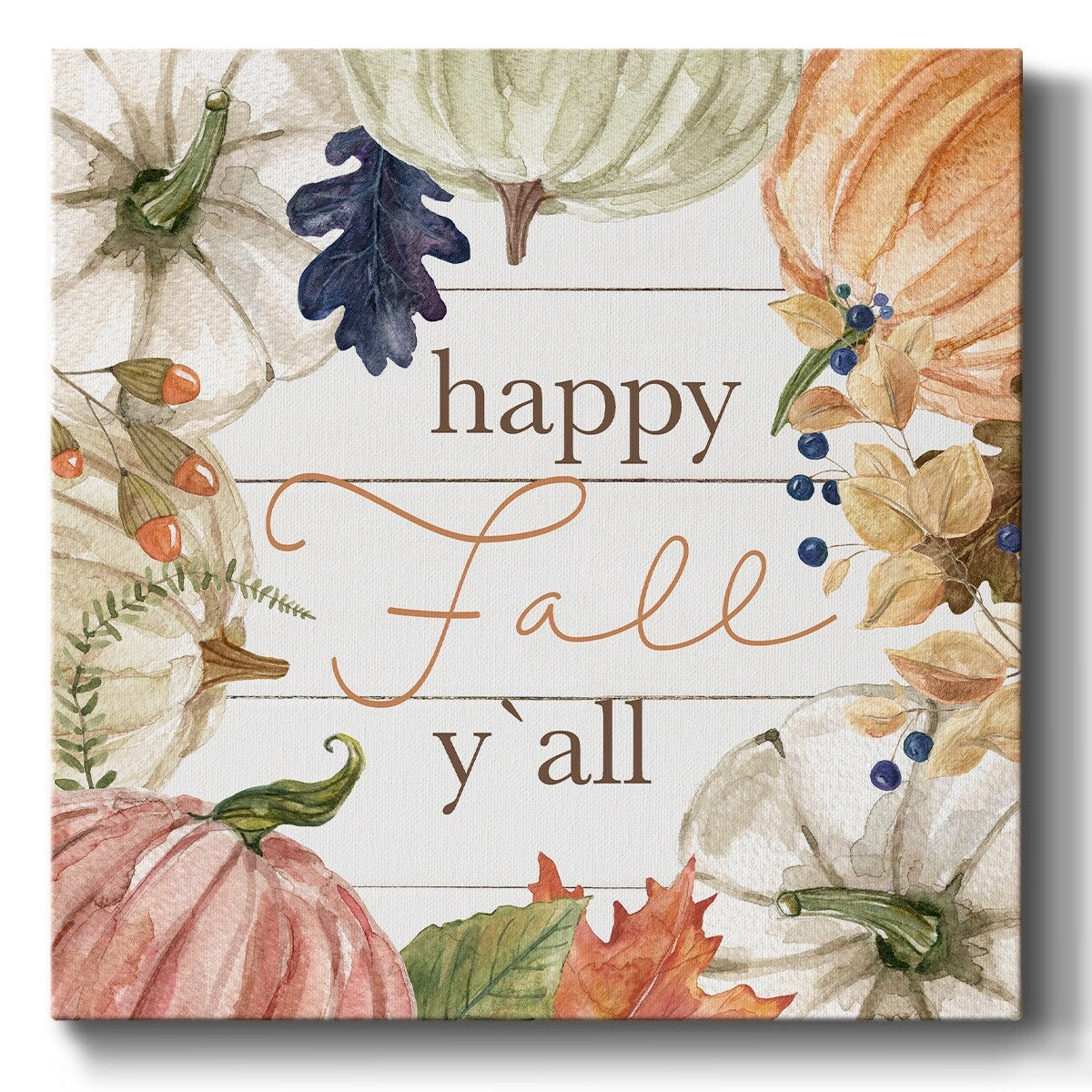 Happy Fall Y'All-Gallery Wrapped Canvas