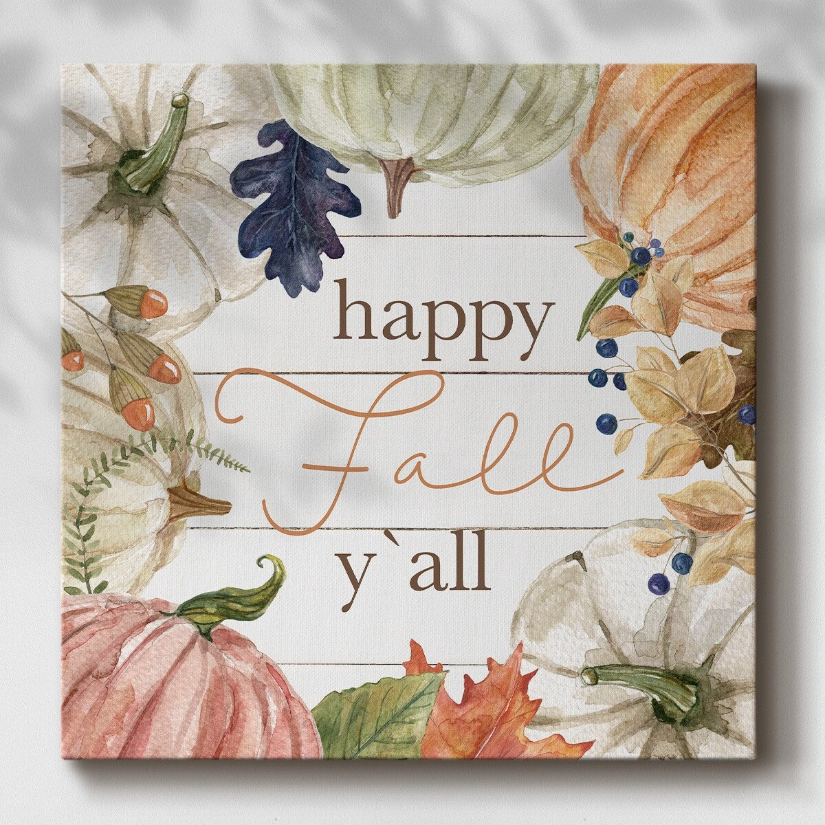 Happy Fall Y'All-Gallery Wrapped Canvas