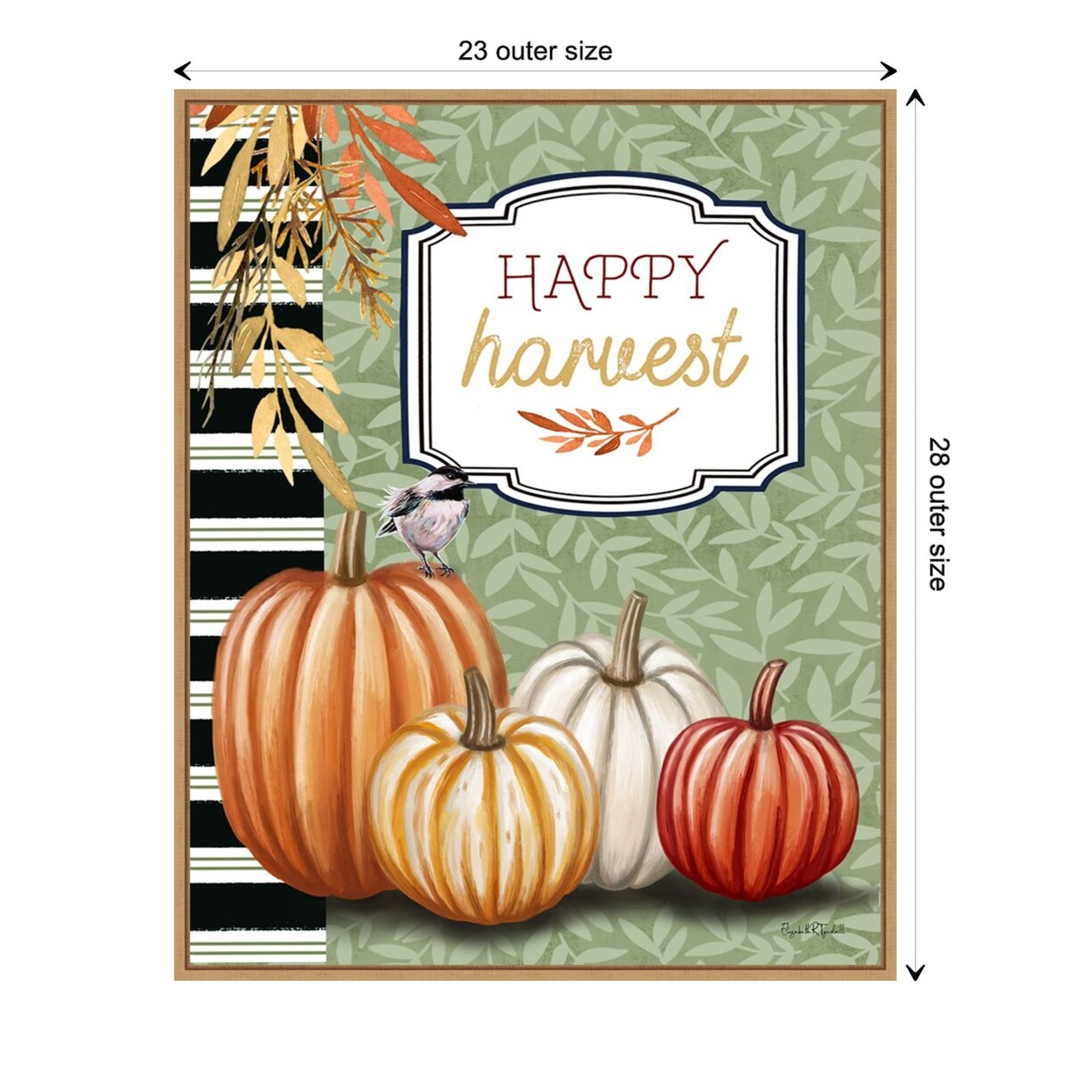 Happy Harvest by Elizabeth Tyndall Framed Canvas Wall Art Print